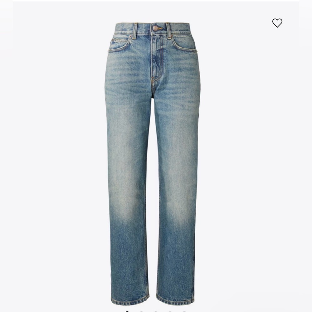 Tory Burch Straight leg Jeans Vintage Indigo Wash like jamie Haller NWT size 27